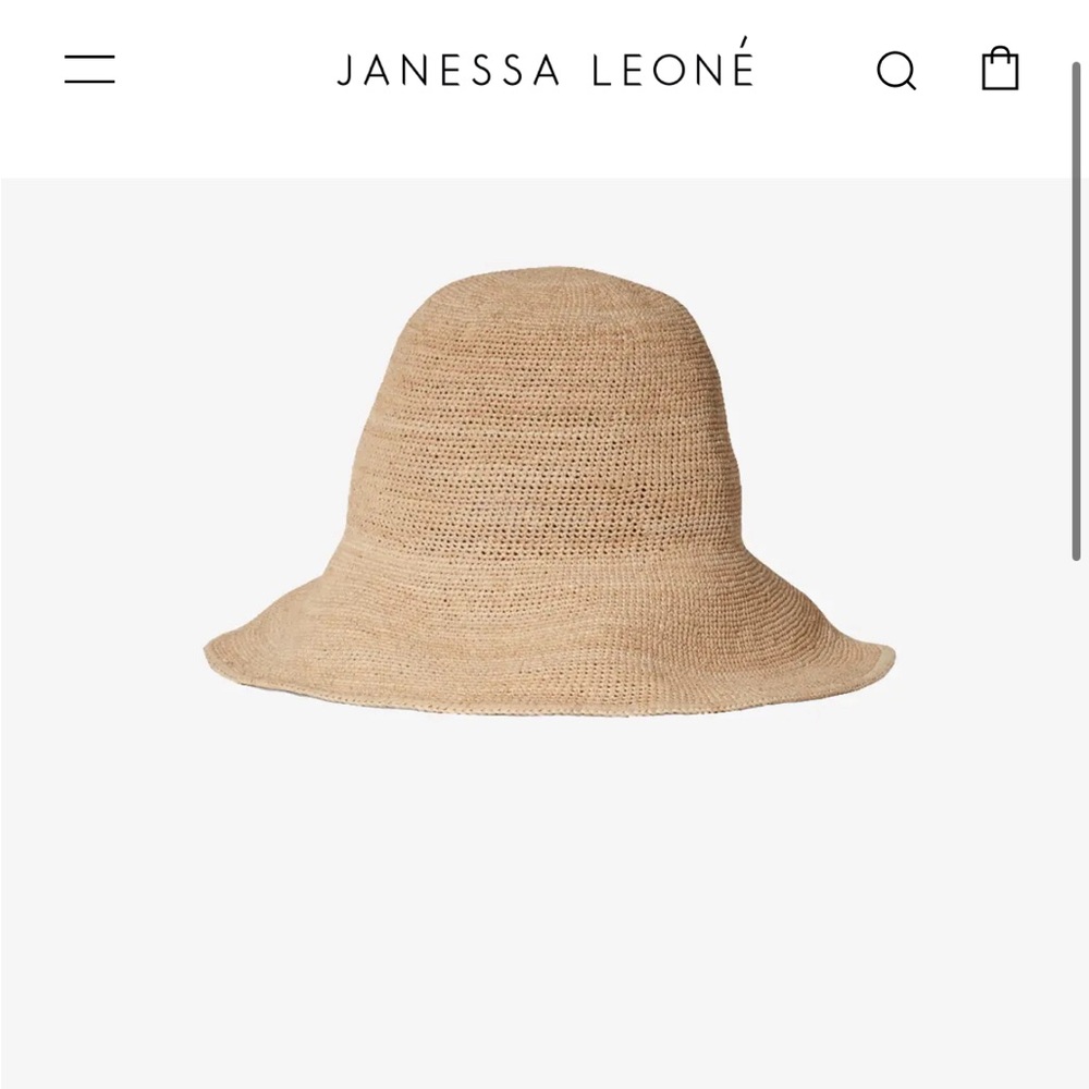 Janessa Leone Teagan Bucket Raffia Hat
